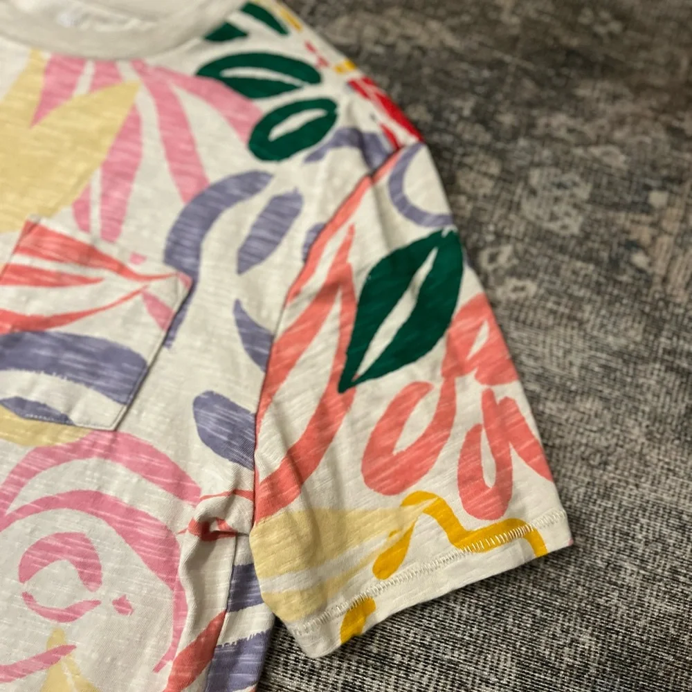 GAP Kids Organic Cotton One Pocket Floral T-Shirt XXL